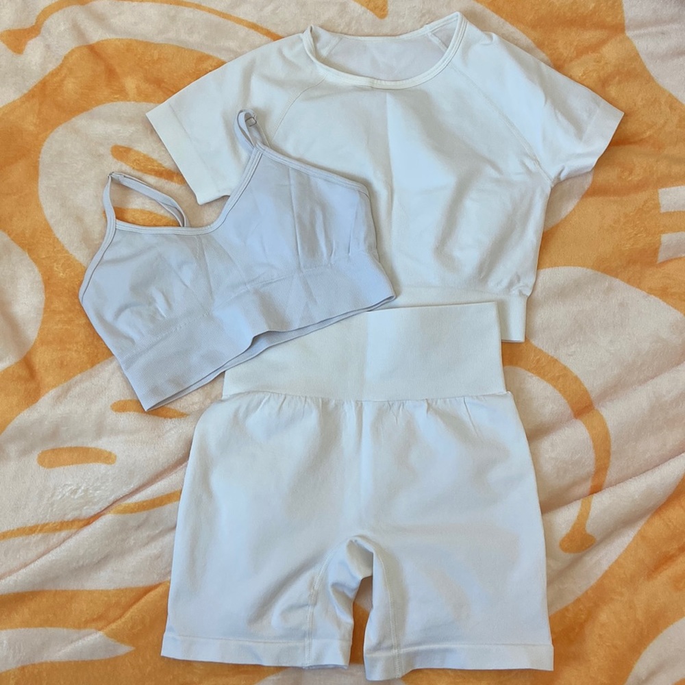 white gym set